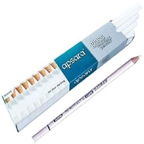 Apsara Glass Marking Pencil (White and black )