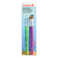 Camlin Champ mix Brush Set - Pack of 4 (Multicolor)