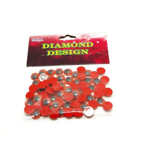 Craft Google Eyes Red 200p