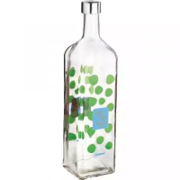 Nayasa Narow Neck Square Glass Bottle 1000ml