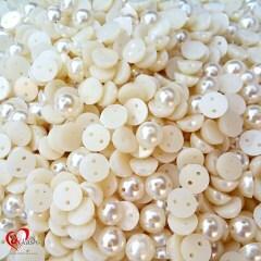 Craft Half Cut Pearls Moti White 10No.