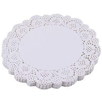 Craft Doilies Paper Round White 3.5"