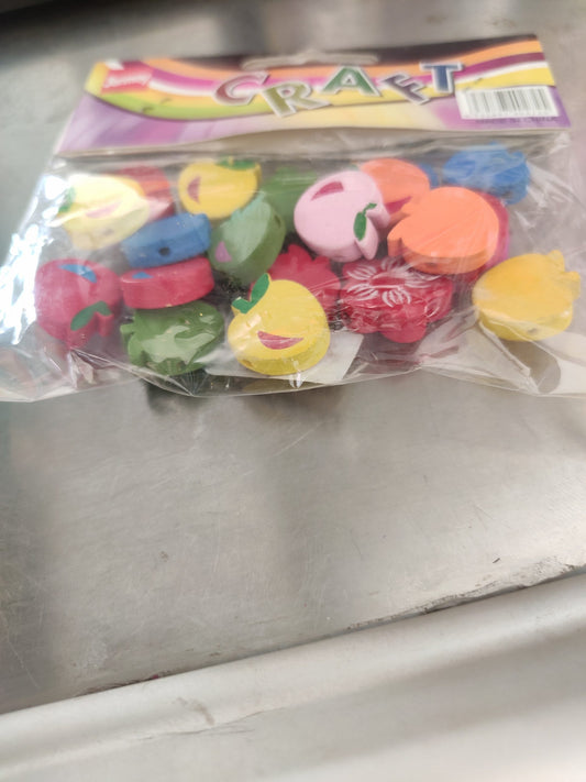 Craft Woode Butto Fancy Print