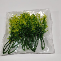 Craft Grass + Leaves Stem 12pcs
