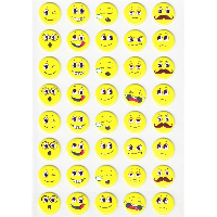 Craft Smiley Sticker 15mm