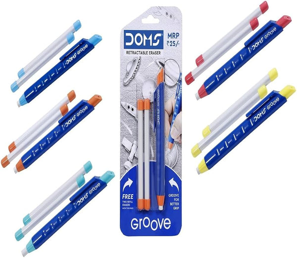 Dome Groove Retractable Eraser