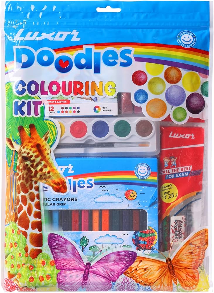 Luxat Doodles Colourings Kit