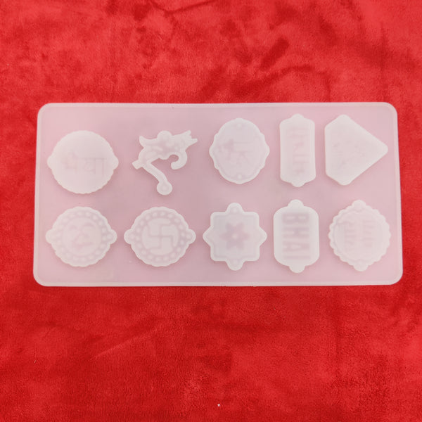 (RM-187)Resin rakhi silicon mould