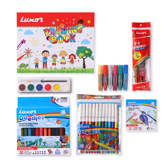 Luxat Doodles Colourings Kit