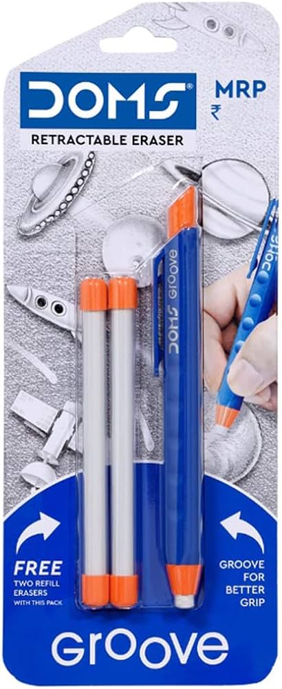 Dome Groove Retractable Eraser