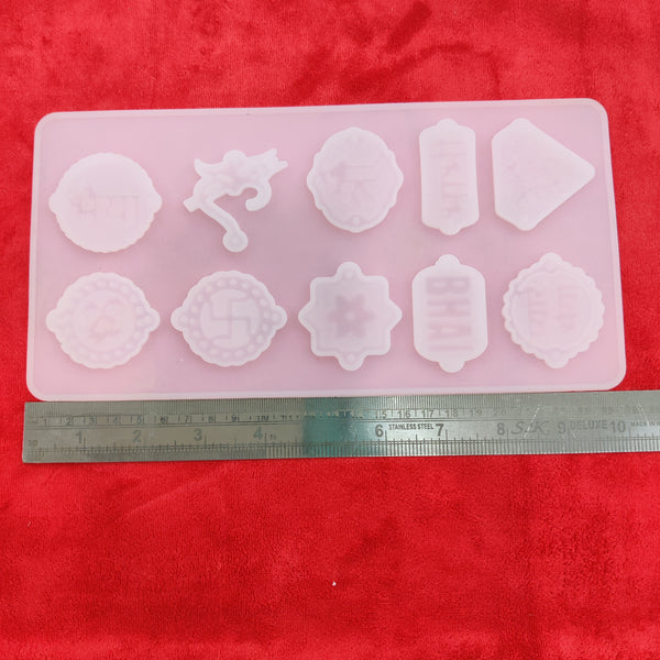 (RM-187)Resin rakhi silicon mould