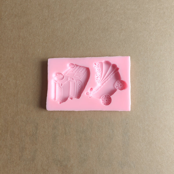 Resin silicon mould Baby carrier trolley car JSF653