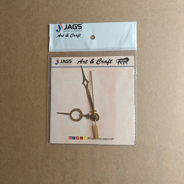 Resin clock Hand's set small Kajal (CH35GD)