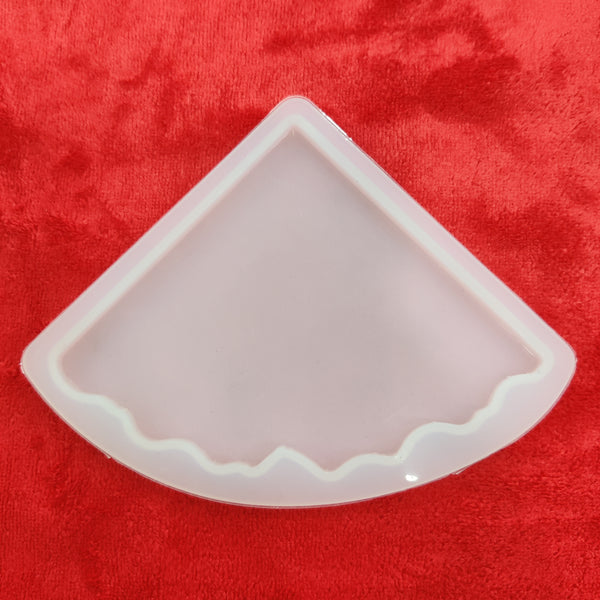 Resin silicon mould Agate one coaster corner