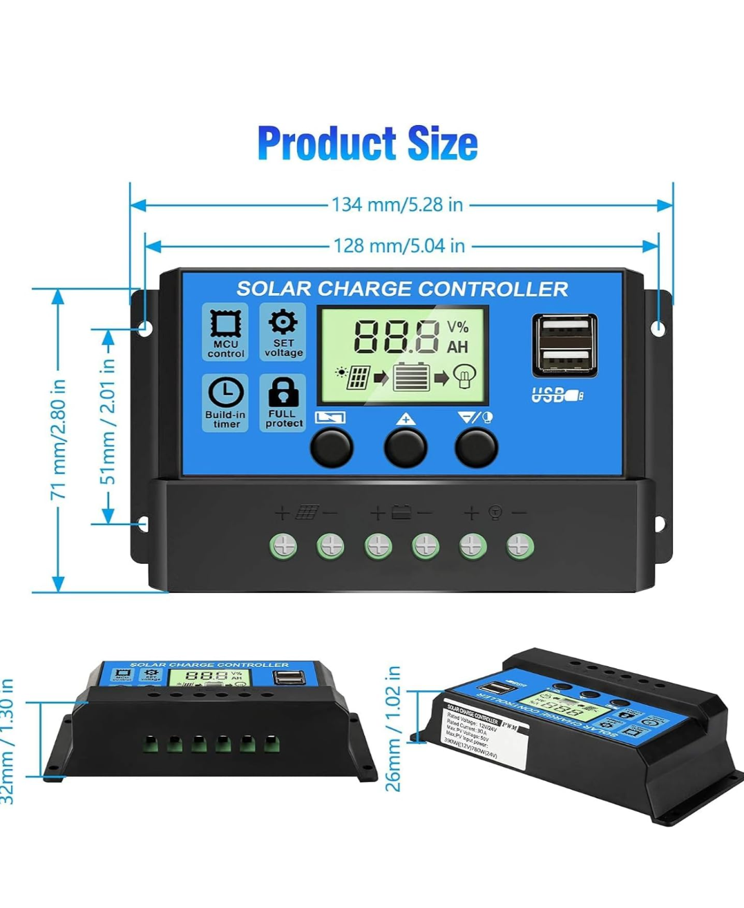 30MPL solar charger controller