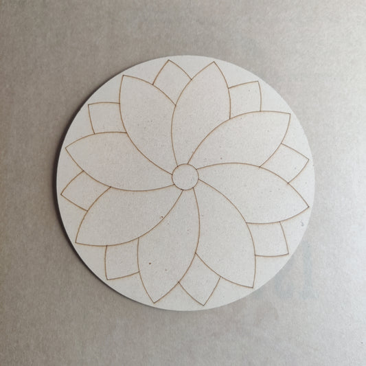 (R-31) Resin mandala Art MDF  (3mm*10")